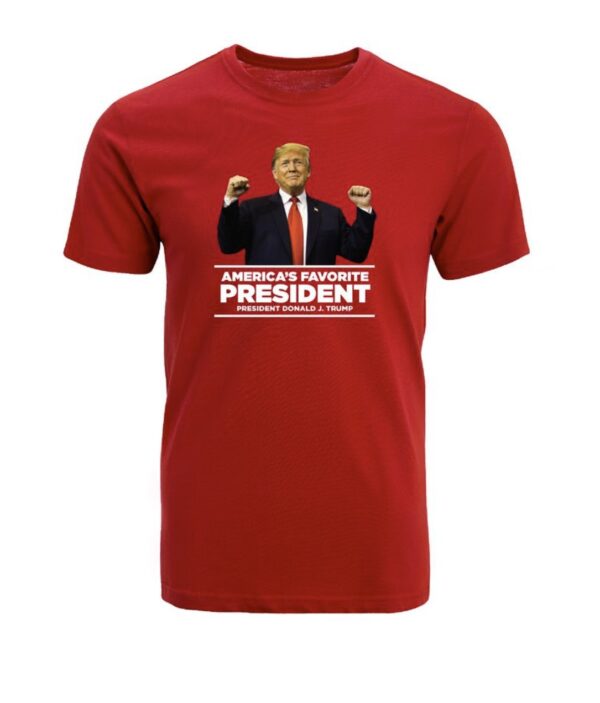 America's Favorite President Cotton T-Shirt red