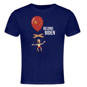 Beijing Biden Navy Cotton T-Shirt