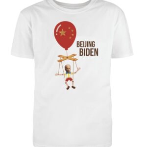 Beijing Biden White Cotton T-Shirt