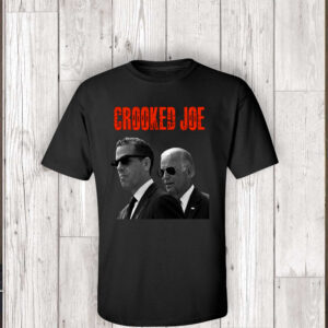 Crooked Joe Black Cotton T-Shirt