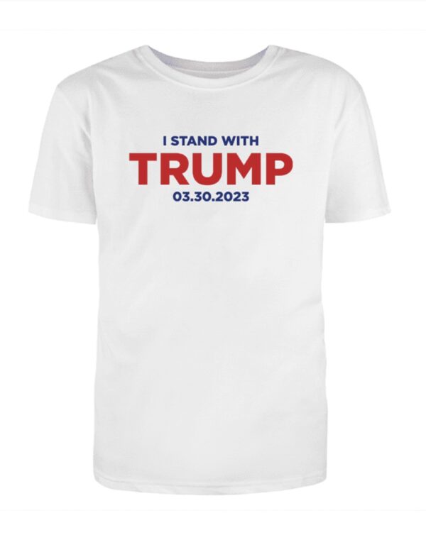 I Stand With Trump White Cotton T-Shirt