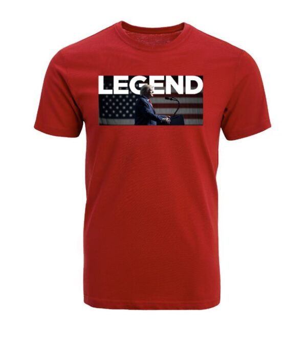Legend Flag Cotton T-Shirt red
