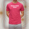 MAGA Mom 2024 Pink Cotton T-Shirt