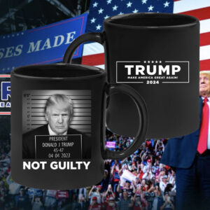 Official Trump Mugshot Black Coffee Mug