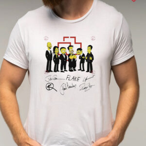 Rammstein Simpsons Flake Signatures T-Shirts