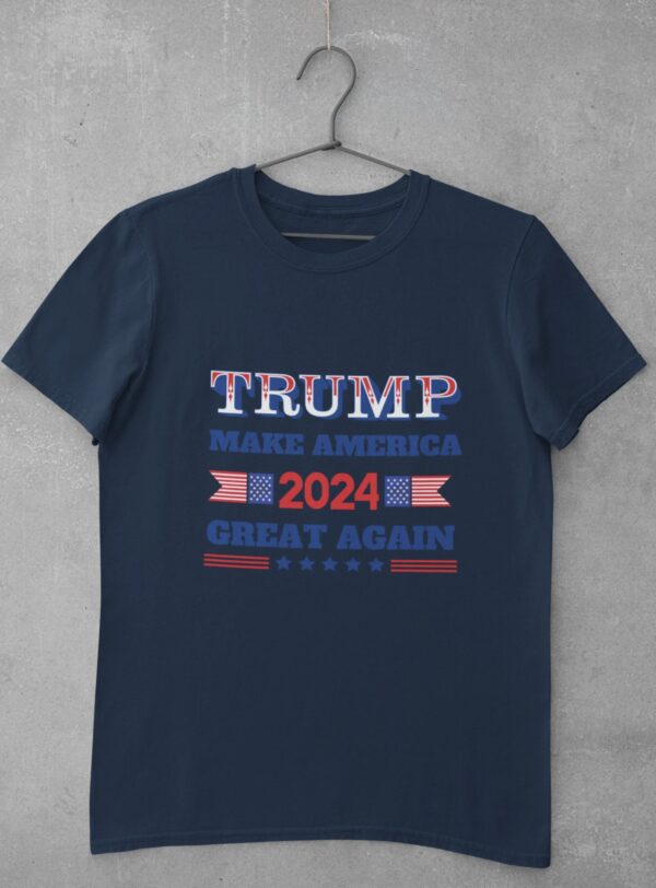 Trump 2024 Make America Great Again T Shirt Navy