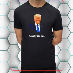Trump 2024 guilty as sin t shirt
