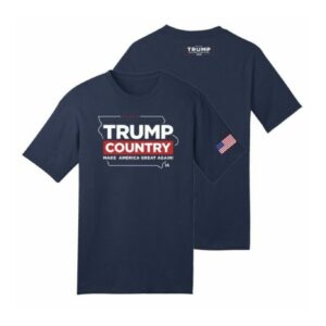 Trump Country-Iowa Navy Cotton T-Shirt