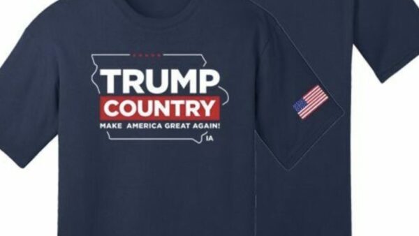 Trump Country-Iowa Navy Cotton T-Shirts