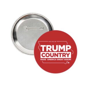 Trump Country Iowa Red Buttons