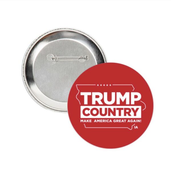 Trump Country Iowa Red Buttons