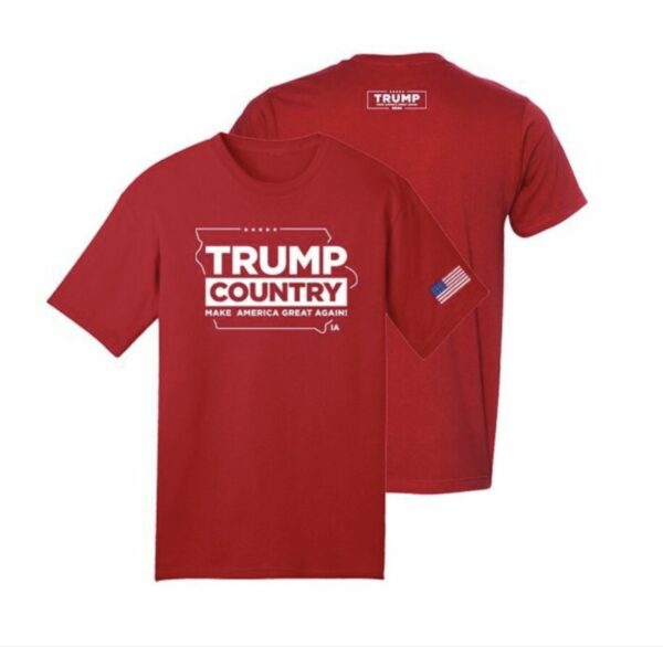 Trump Country-Iowa Red Cotton T-Shirt