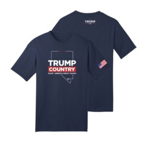 Trump Country-Nevada Navy Cotton T-Shirt