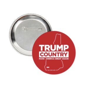 Trump Country-New Hampshire Red Buttons