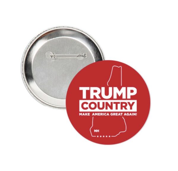 Trump Country-New Hampshire Red Buttons