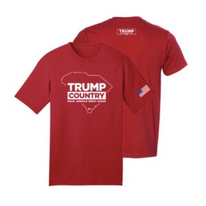Trump Country-South Carolina Red Cotton T-Shirt