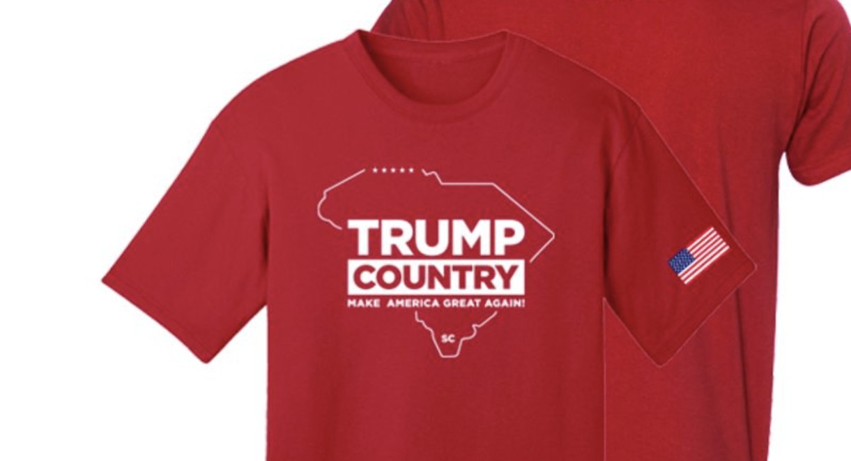 Trump Country-South Carolina Red Cotton T-Shirts
