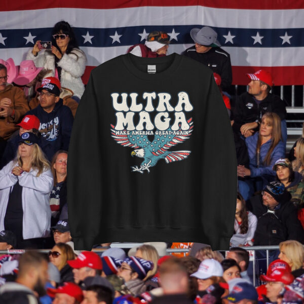 Ultra MAGA Make America Great Again Distressed Sweatshirt