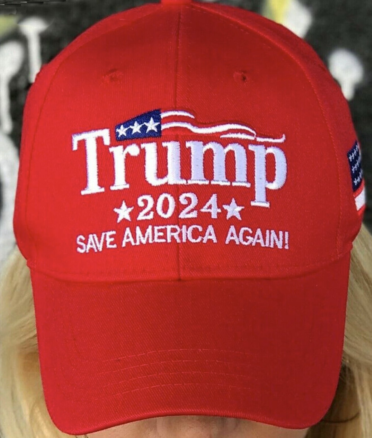 Trump 2024 Hat Save America Again Flag Hat