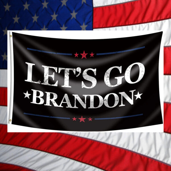 Black Let's Go Brandon Flags