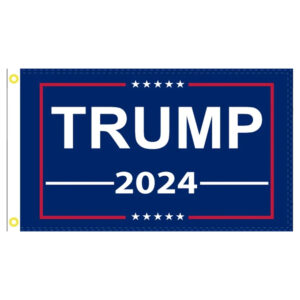 Blue Trump 2024 Flag