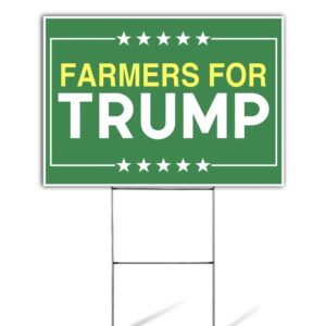 Farmers For Trump 2024 Lawn Yard Sign