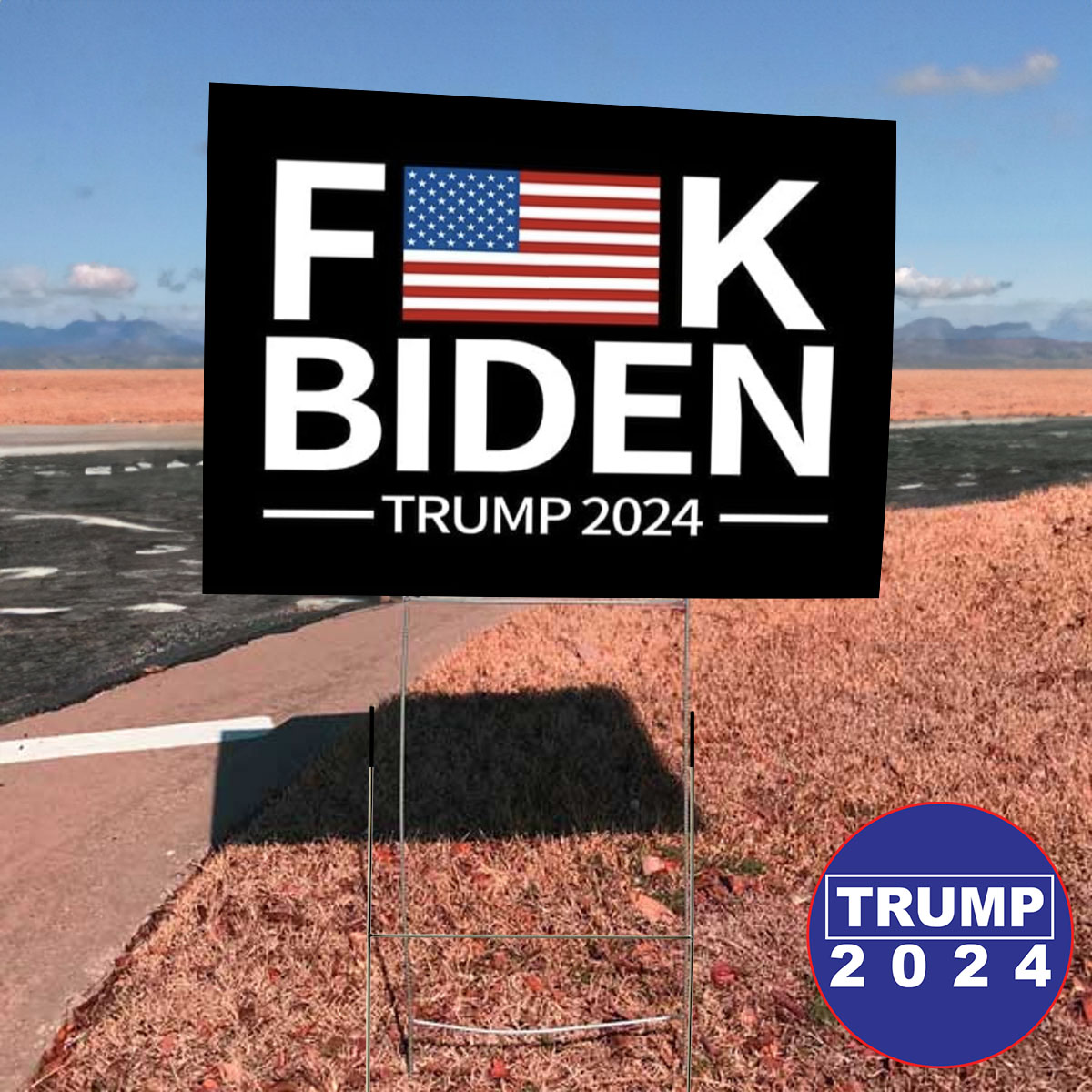 Fuck Biden Trump 2024 Yard Sign