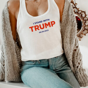I Stand With Trump 6.8.23 White Unisex Tank Tops