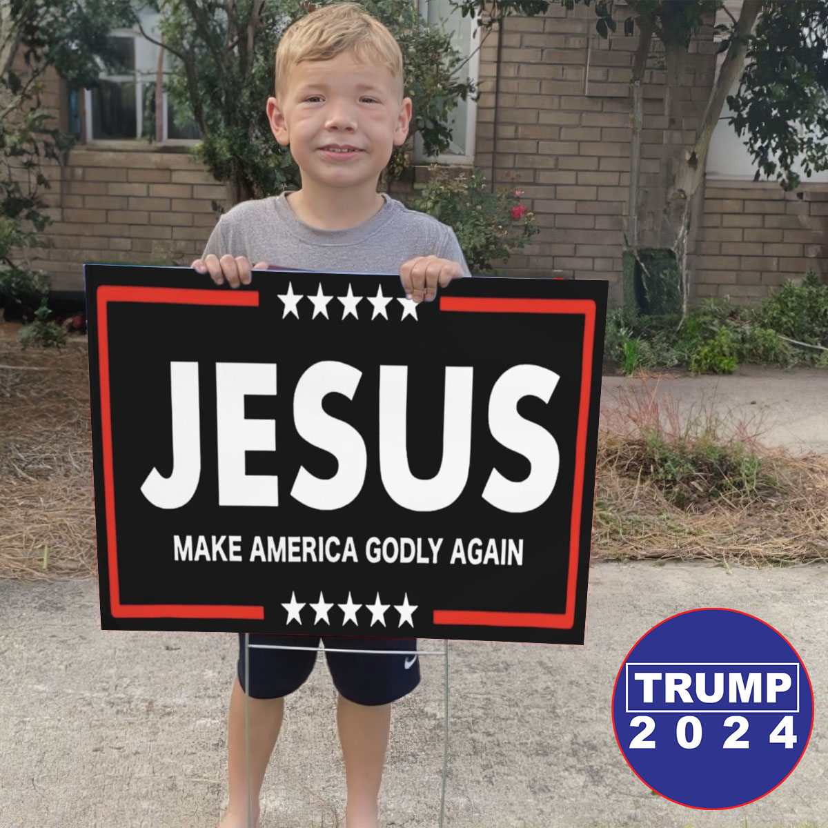 Jesus Make America Godly Again 2024 Yard Signs