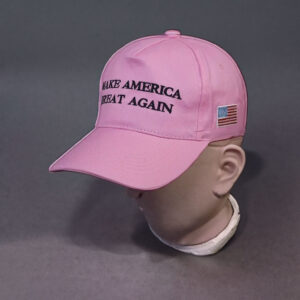 Make America Great Again Hat Pink and Black Donald Trump for President 2024