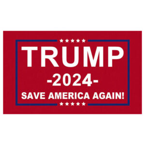 Red Trump Save America Flag 2024