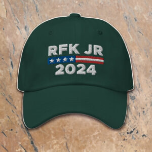 Rfk Jr Hat (Embroidered Dad Cap) RFK JR For President 2024 Merchs