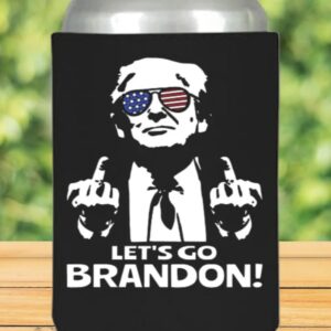 Trump Let’s Go Brandon Stars and stripes #FJB Can cooler