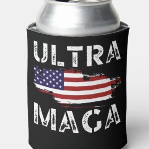 Ultra MAGA, Trump Maga, Republican gifts, American Can Cooler