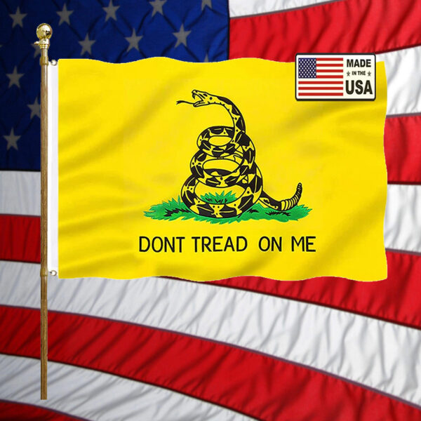 Yellow Dont Tread On Me Gadsden Flag