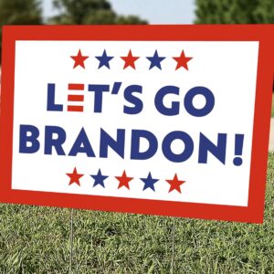 Lets Go Brandon Yard Sign, #FJB Sign