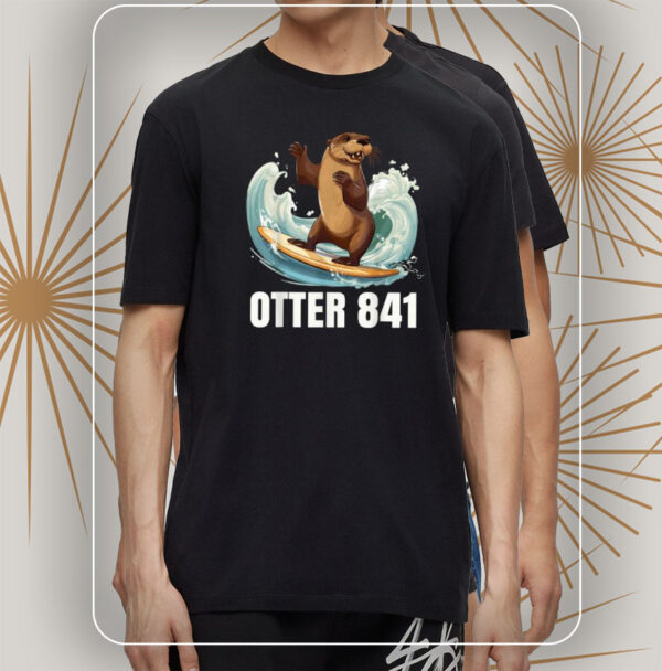 Surfing Otter 841 California Sea Otter 841 T-Shirts
