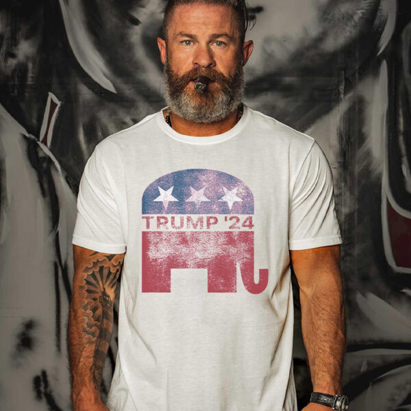 Donald Trump 2024 For President Pro Trump Vintage Republican T-Shirt