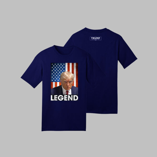 Donald Trump 2024 Mug Shot President Legend American Flag T-Shirts