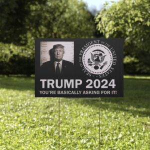 Mugshot Trump 2024 Donald Trump Arrested Trump Maga yard sign