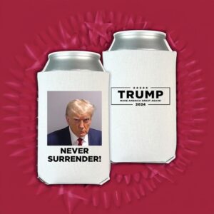 Never Surrender Beverage Coolers White