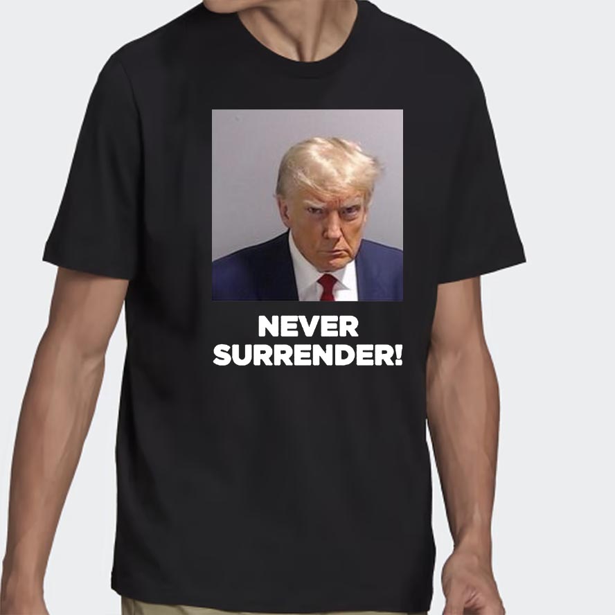 Never Surrender Black Premium Cotton Shirt
