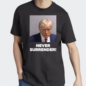 Never Surrender Black Premium Cotton T-Shirts