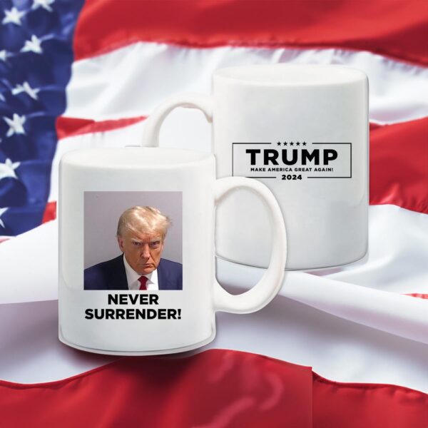 Never Surrender White Coffee Mug Cups