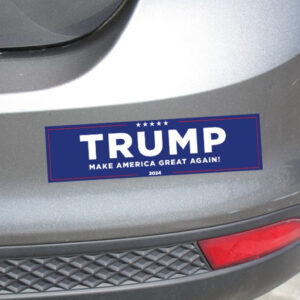 Official Trump 2024 Magnetic Bumper Sticker, 11,5x3