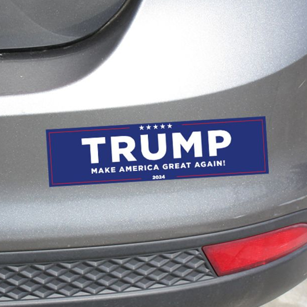 Official Trump 2024 Bumper Sticker, 11.5"x3" Trump 2024