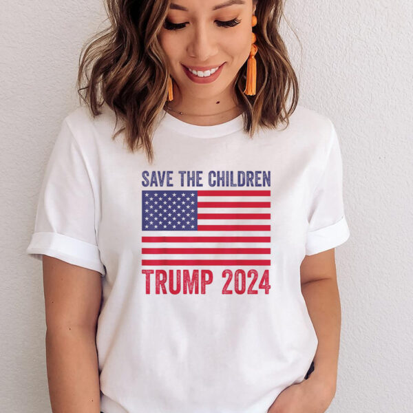 Save The Children Stop Human Trafficking Trump 2024 T-Shirt