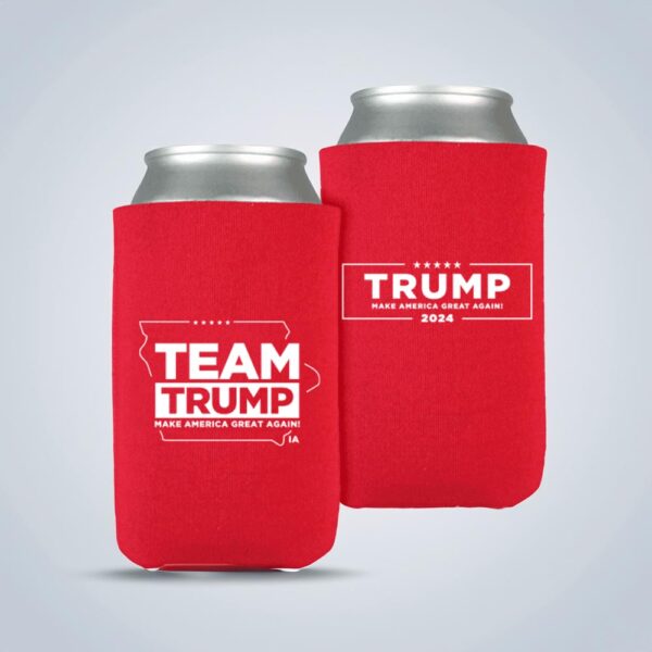 Team Trump 2024 Iowa Red Beverage Coolers