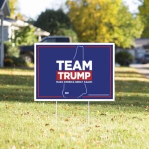 Team Trump 2024 New Hampshire Yard Sign