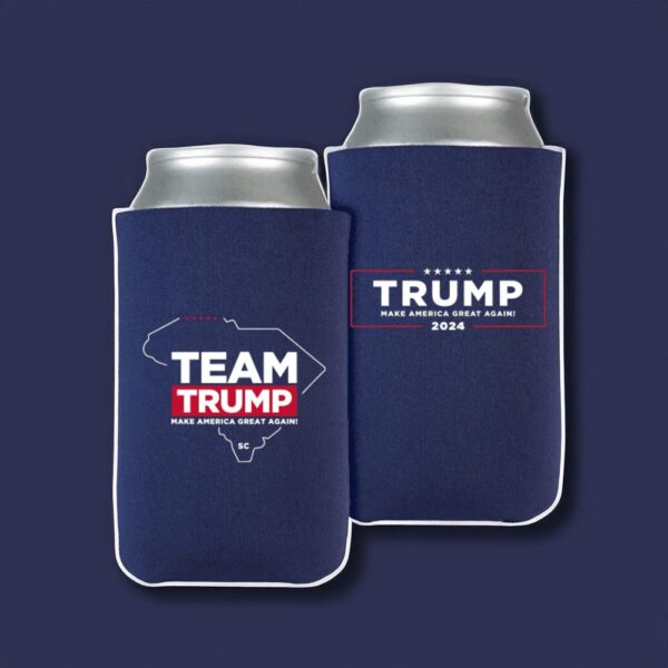 Team Trump 2024 South Carolina Navy Beverage Cooler